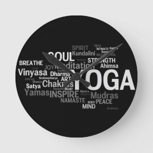 Horloge Ronde YOGA Wall Clock