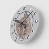 Horloge Ronde Yorkie (Angle)
