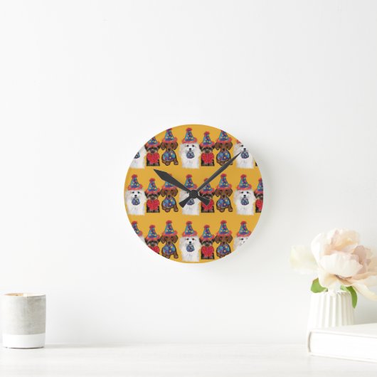 Horloge Ronde Yorkie Poo (Maison)