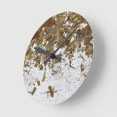 Horloge Ronde Your Name and Name First letter personalize (Angle)