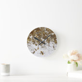 Horloge Ronde Your Name and Name First letter personalize (Maison)