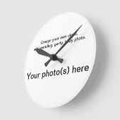 Horloge Ronde Your personal wall clock, photos. (Angle)