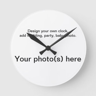 Horloge Ronde Your personal wall clock, photos.