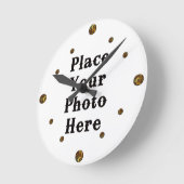Horloge Ronde Your Photo Here Wall Clock (Angle)