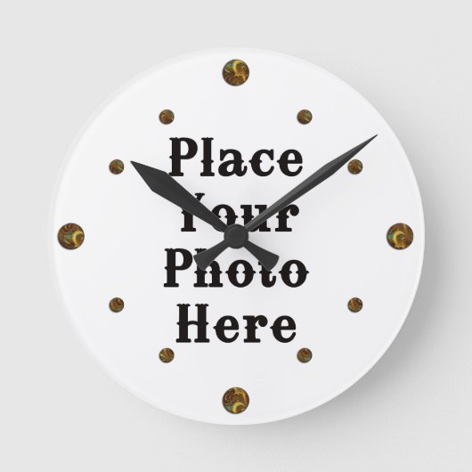 Horloge Ronde Your Photo Here Wall Clock (Recto)