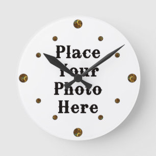 Horloge Ronde Your Photo Here Wall Clock