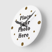 Horloge Ronde Your Photo Here Wall Clock (Angle)