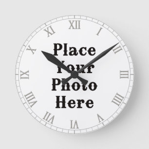 Horloge Ronde Your Photo Here Wall Clock