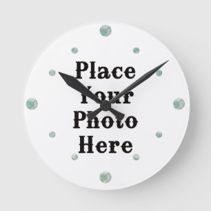 Horloge Ronde Your Photo Here Wall Clock
