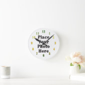 Horloge Ronde Your Photo Here Wall Clock (Maison)