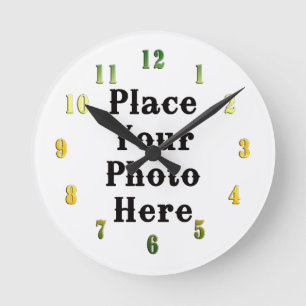Horloge Ronde Your Photo Here Wall Clock