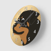 Horloge Ronde Zara le Rottweiler (Angle)