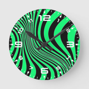 Horloge Ronde Zebra Skin Print Texture Motif-88488