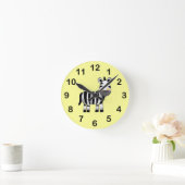Horloge Ronde zèbre mignon (Maison)