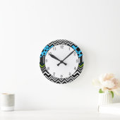 Horloge Ronde Zig Zags (Maison)