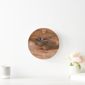 Horloge Ronde Zion Chipmunk sur Red Rocks (Maison)