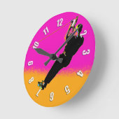 Horloge Ronde Zipliner ! - Ziplining Pro (Angle)