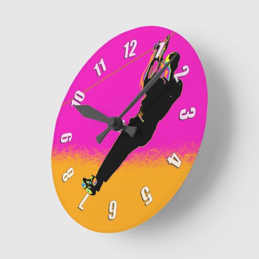 Horloge Ronde Zipliner ! - Ziplining Pro (Angle)