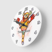 Horloge Ronde Zipper Monster (Angle)