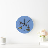 Horloge Ronde Zodiac : Libra En Couleur (Maison)
