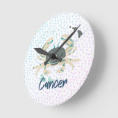 Horloge Ronde Zodiaque moderne (Angle)