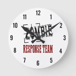 Horloge Ronde Zombie Response Team Clock