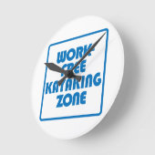 Horloge Ronde Zone de Kayak sans travail (Angle)