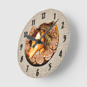 Horloge rose (Angle)