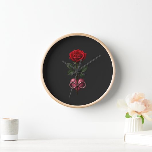 Horloge Rose d'Amour Infini (Maison)