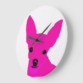 Horloge rose de chiwawa (Angle)