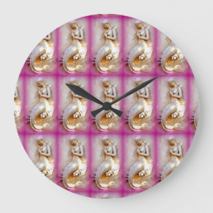 horloge rose de sirène
