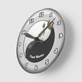 Horloge Rose de Yin Yang (Angle)