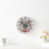 Horloge Rose du chat Ragdoll (Maison)