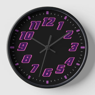 Horloge rose et violet