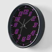 Horloge rose et violet (Angle)