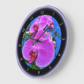 Horloge rose orchidée (Angle)