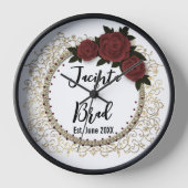Horloge Rose romantique Mariage de couronne (Recto)