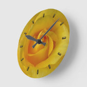 Horloge rose Rose jaune Fleur Mur Horloge Rose Cad (Angle)