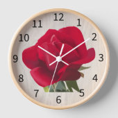 Horloge Rose rouge - Red rose  (Recto)
