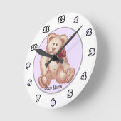 horloge rose Teddy Bear (Angle)