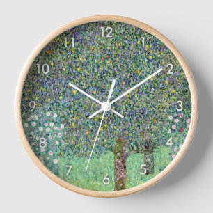 Horloge Rosiers Sous Les Arbres, Gustav Klimt