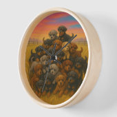 Horloge Rottweiler Puppies Running Free – Joyful (Angle)