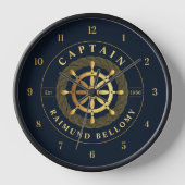 Horloge Roue de navire en or (Recto)