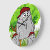 Horloge rouge Casquette de pomme de terre (Angle)