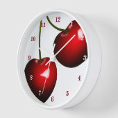Horloge rouge cerise (Angle)