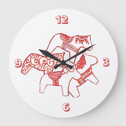 Horloge rouge et blanche (Recto)