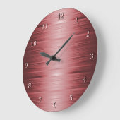 Horloge rouge rubis bordeaux ombragée (Angle)