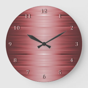 Horloge rouge rubis bordeaux ombragée