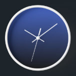 Horloge Royal Blue Black Ombre<br><div class="desc">Cette horloge murale est présentée dans Royal Blue Black Ombre. Le dégradé passe du bleu royal au noir. Cliquez sur "Personnaliser ce Modèle" pour ajouter facilement un nom,  un monogramme ou un autre texte.</div>