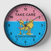 Horloge Rue Sésame | Big Bird Prenez soin de vous (Recto)